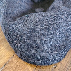 H&M Brown Tweed Flat Cap / Schoolboy Cap – Small/Medium